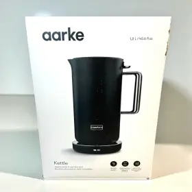 A1245 Aarke Stainless Steel Kettle Matte Black 1.2l Electric 360 Swivel Quiet