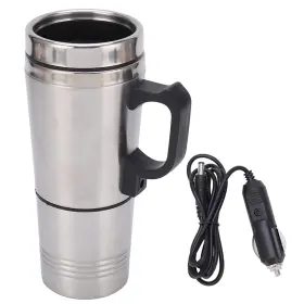 Acouto123zxcasdqwe699 Acouto 12v Car Kettle 350ml 150ml Stainless Steel Electric Coffee Tea