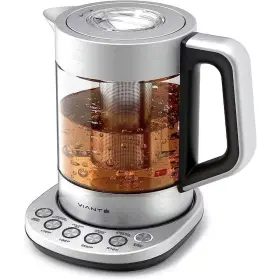 Adrinfly 445001479418 12.91 Inch W X 8.07 H 6-cup Silver Stainless Steel Electric Glass Kettle Coun