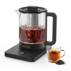Aesthetern 717181652255 Electric Tea Kettle 1.5 L Glass With Infuser Temperatur