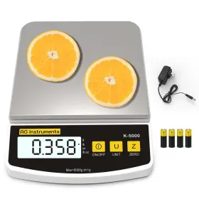 Ag-k01-5000 Ag Instruments 11lb/1g Digital Food Kitchen Scale Multi-functional Grams Ounces For Cooking