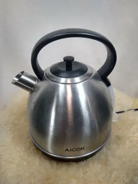 Ke5502 Aicok Electric Kettle Stainless 1500w With Heating Element - Good Condition