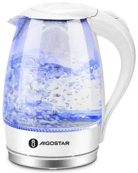 4350627384 Aigostar Electric Kettle 1500w Cordless Tea And Hot Water With Filter
