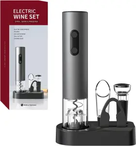 Aisining 713612610054 Wine Opener 4-in-1 Bottle Electric 4 In 1 Gray
