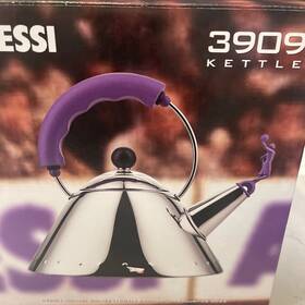 Alessi 003299471669 New 3930 Michael Graves Kettle Whistle Basketball Stainless Steel Italy