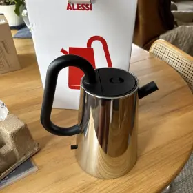 Alessi 003299479269 New In Box Toru Stainless Electric Kettle - 1.7 L For Usa Black