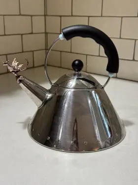 9093rex Alessi Michael Graves For Tea Rex Kettle 9093 30th Anniversary Copper Whistle