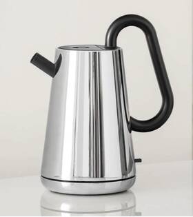 Alessi Ne01 Toru Electric Kettle Nendo Stainless Steel 1500w Black Handle