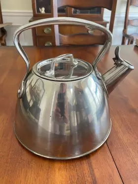 080-5116 All-clad Stainless Steel Tea Kettle 2 Quart Induction Compatible