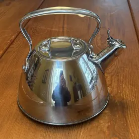 100-3237 All-clad Metal Crafters 2 Quart Whistling Stainless Steel Kettle Tea Pot