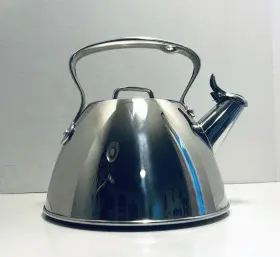 149-7135 All-clad Metalcrafters 2.0 Quart Teapot Kettle Stainless Steel Induction Compatible