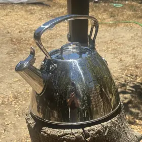 182-3183 All-clad 2 Quart Stainless Tea Kettle Teapot Induction Compatible A4