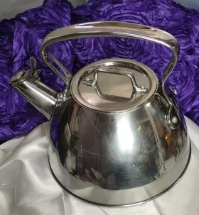 366-5284 All-clad Metal Crafters 2 Quart Stainless Steel Tea Kettle Teapot