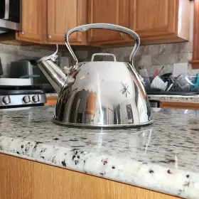 443-8310 All-clad Metal Crafters 2 Quart Gourmet Whistling Stainless Steel Kettle Tea Pot