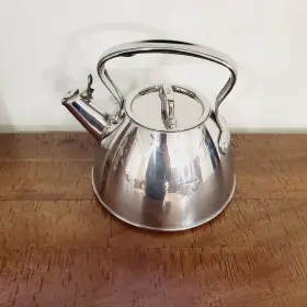 444-8310 All-clad Stainless Steel Tea Kettle Teapot 2 Quart Induction Compatible