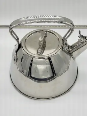 645-1320 All-clad Metalcrafters Stainless Steel Whistling Tea Kettle 2 Quart Pre-owned