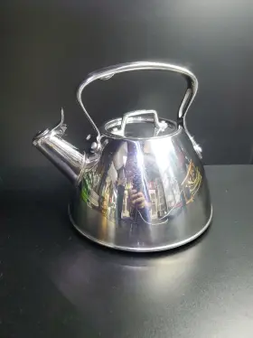 975-2075 All-clad Tea Kettle Metalcrafters Stainless Steel 2 Quart Induction Compatible