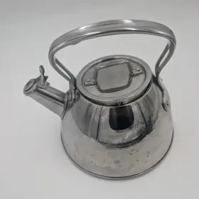 A4333-4084 All-clad Stainless Steel Stove Top Tea Kettle Induction Compatible 2 Quart Silver A4333-4084 All-clad Stainless Steel Stove Top Tea Kettle Induction Compatible 2 Quart Silver