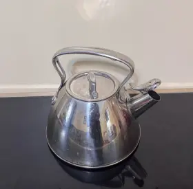 A4782-2004 All-clad 2-quart Stainless Steel Silver Tea Kettle Used Condition