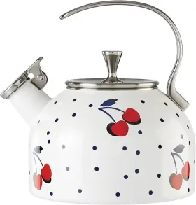 All In Good Taste 882864861535 Kate Spade York Vintage Cherry Dot Tea Kettle 3.70 Lb Multi