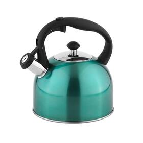 Amazon Basics B08b9dgq8q Stainless Steel 2.4 Quart Tea Kettle With Whistle Spout Teal Finish