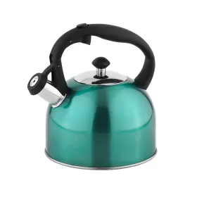 B08b9dgq8q Amazon Basics Stainless Steel 2.4 Quart Tea Kettle With Whistle Spout Teal Finish