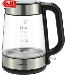 F-625c Amazonbasics 655772018359 Amazon Basics Glass Carafe Electric Hot Water Kettle 1.8 Quarts 1.7l 1500w