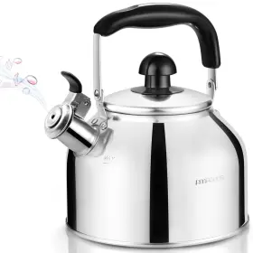 A-2.5l-01 Amfocus Tea Kettle Stovetop Whistling Pots For Stove Top 2.64 Quart Food Gr