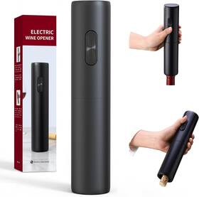 Annivers Anv101eb Electric Wine Bottle Opener Electronic Automatic Corkscrew Black