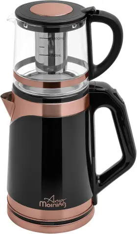 De23203sx Any Morning Turkish Electric Tea Maker With Auto Shut Off And Boil Dry