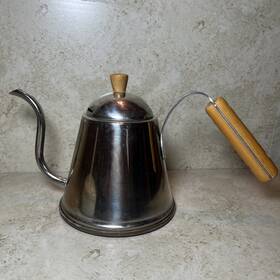 Aoyoshi 13393 Casual Product Bar Drip Pot Kettle 1.0l Mirror Silver From Japan