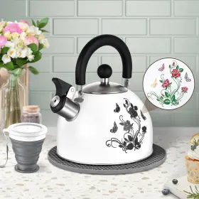 Arc Advanced Royal Champion 679833312026 Stainless Steel Whistling Tea Kettle Magic Color Changing Design 2quart Stov