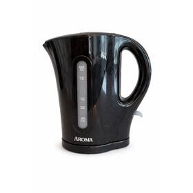 Aroma Awk-115b 1.7l Electric Water Kettle Black Cordless Tea Pot
