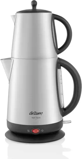 Ar3072-ul Arzum Tea Tock Electric Turkish Maker 120v With 1.7l Kettle - Stainless Steel
