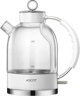 Ascot 744759077202 Electric Kettle Glass Tea Gifts For Men/women/family 1.5l