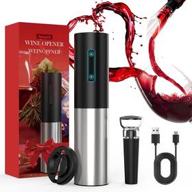 Assark Kp3-362103 Electric Wine Opener Automatic Bottle Corkscrew With Foil