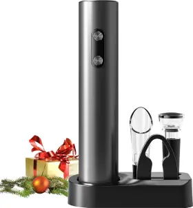 Kpq01 Atomdream Tech Electric Wine Opener Set Bottle With Storage Black