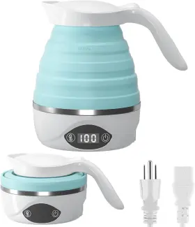 Aucoo-fs-05 Aucoo Collapsible Travel Kettle Electric Portable Foldable For Boiling Water