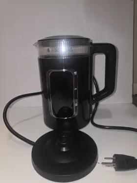Auriswell-1.5l-1500w Auriswell 1.5l Cordless Electric Glass Kettle Black Bpa Free Auto Shut-off