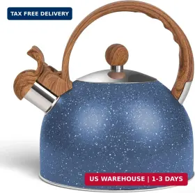 Awvlvwa 616050796819 Whistling Tea Kettle For Stovetop 2.6 Quart Stainless Steel Water Teapot Boiler