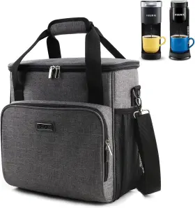 Baglher 781039220569 Coffee Maker Travel Bag Compatible With Small Fits For K-mini Grey