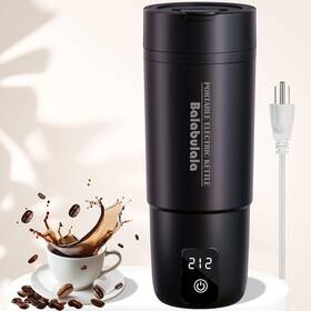 Balabulala 705353202520 Travel Electric Kettle Portable Water Boiler With 6 Variable Presets