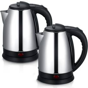 Baquler Sil-baquler-465 2 Pcs 2l Electric Kettle Stainless Steel Hot Water With Auto Shut Off