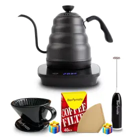 Barismate 749944418501 Electric Gooseneck Kettle With Temperature Control Stainless Steel