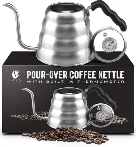 8541904977 Bean Envy Pour Over Coffee Kettle - 40 Oz Stainless Steel Gooseneck And