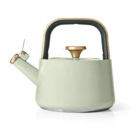 19542 Beautiful 1.8l Ceramic Non-stick Stovetop Tea Kettle Sage Green By Drew Barrymore