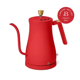 Beautiful 445040388306 New By Drew 1-liter Electric Gooseneck Kettle 1200 W Tomato Red Gift