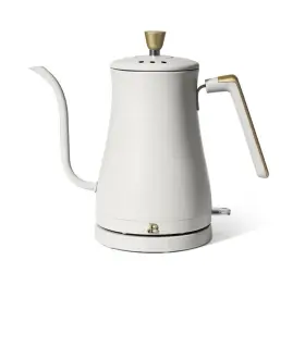 Bdk1l-gn-wh Beautiful 1l Gooseneck Electric Kettle 1200w White Icing Drew Barrymore