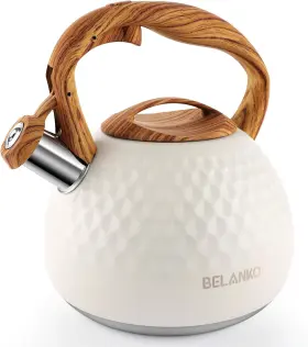 Belanko 313106359393 Tea Kettle 2.7 Quart / 3 Liter Stainless Steel Kettles For Stove Top F