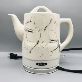 14743 Bella 1.5 Liter Electric Ceramic Tea Kettle Water Heater Detachable Swivel Base